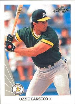 1990 Leaf #516 Ozzie Canseco Front