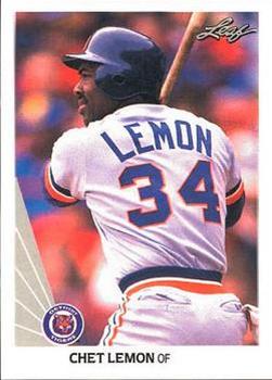 1990 Leaf #133 Chet Lemon Front