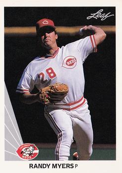 1990 Leaf #149 Randy Myers Front