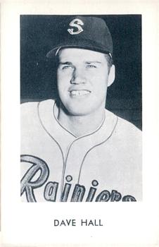 1963 Seattle Rainiers Popcorn #NNO Dave Hall Front