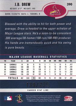 2003 Donruss - Stat Line Career #390 J.D. Drew Back