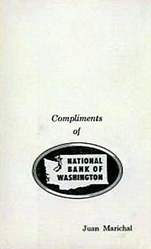 1960 National Bank of Washington Tacoma Giants #NNO Juan Marichal Back