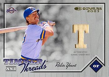 2003 Donruss - Timber and Threads #TT-16 Robin Yount Front
