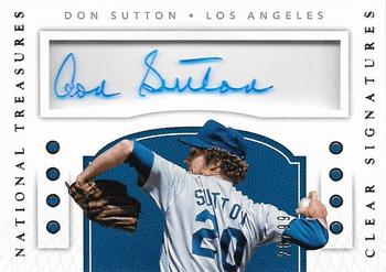2016 Panini National Treasures - Clear Signatures #CS-DO Don Sutton Front