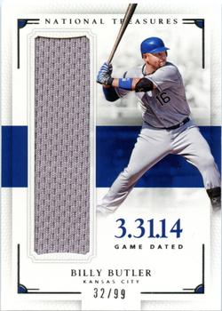 2016 Panini National Treasures - Game Dated #GD-BB Billy Butler Front
