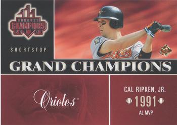 2003 Donruss Champions - Grand Champions #GC-21 Cal Ripken, Jr. Front