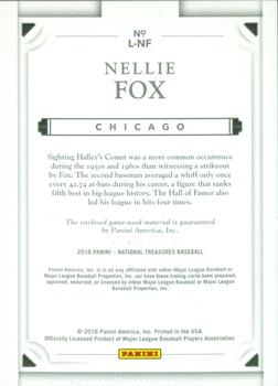 2016 Panini National Treasures - Legends #L-NF Nellie Fox Back