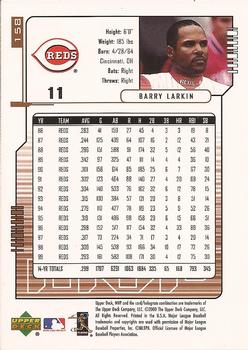 2000 Upper Deck MVP #158 Barry Larkin Back