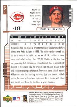 2000 Upper Deck MVP #159 Scott Williamson Back