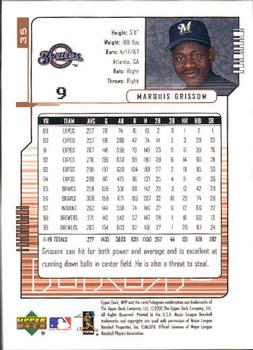 2000 Upper Deck MVP #35 Marquis Grissom Back