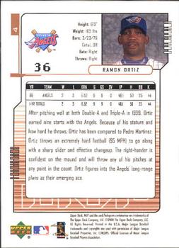 2000 Upper Deck MVP #4 Ramon Ortiz Back