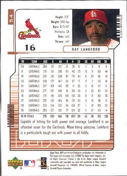 2000 Upper Deck MVP #54 Ray Lankford Back