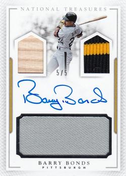 2016 Panini National Treasures - Player’s Collection Signatures #PCS-BB Barry Bonds Front