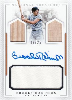 2016 Panini National Treasures - Player’s Collection Signatures #PCS-BR Brooks Robinson Front