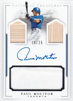 2016 Panini National Treasures - Player’s Collection Signatures #PCS-PM2 Paul Molitor Front