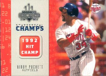 2003 Donruss Champions - Statistical Champs #SC-9 Kirby Puckett Front