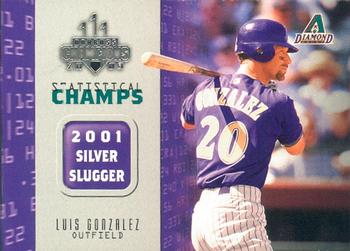 2003 Donruss Champions - Statistical Champs #SC-10 Luis Gonzalez Front