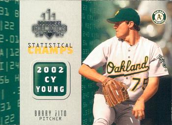 2003 Donruss Champions - Statistical Champs #SC-20 Barry Zito Front