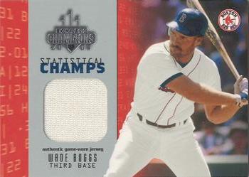 2003 Donruss Champions - Statistical Champs Materials #SC-26 Wade Boggs Front