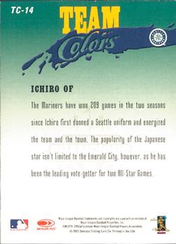 2003 Donruss Champions - Team Colors #TC-14 Ichiro Suzuki Back