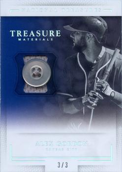 2016 Panini National Treasures - Treasure Materials Prime Button #TM-AG Alex Gordon Front