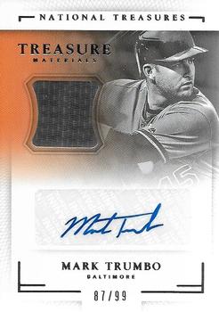 2016 Panini National Treasures - Treasure Signature Materials #TSM-MT Mark Trumbo Front