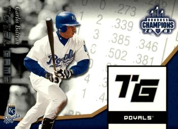 2003 Donruss Champions - Total Game #TG-15 Carlos Beltran Front