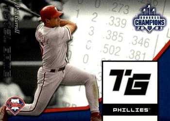 2003 Donruss Champions - Total Game #TG-35 Pat Burrell Front