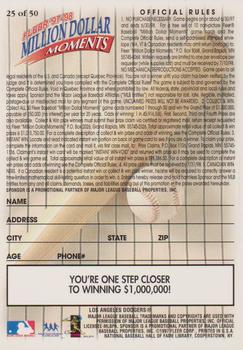 1997-98 Fleer Million Dollar Moments - Blank Front Game Cards #25 Blank Back