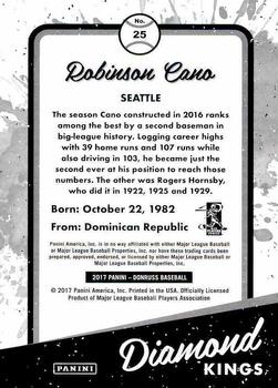 2017 Donruss #25 Robinson Cano Back