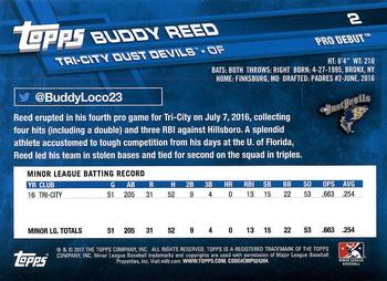 2017 Topps Pro Debut #2 Buddy Reed Back