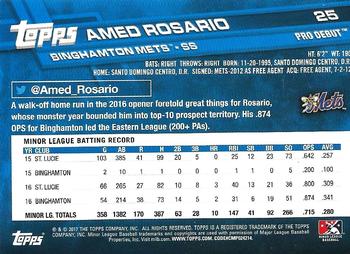 2017 Topps Pro Debut #25 Amed Rosario Back