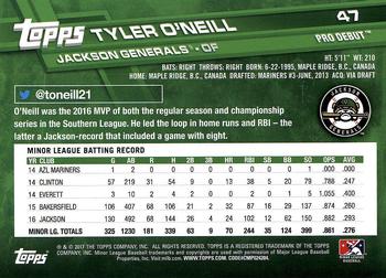 2017 Topps Pro Debut #47 Tyler O'Neill Back