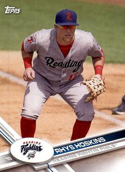 2017 Topps Pro Debut #133 Rhys Hoskins Front