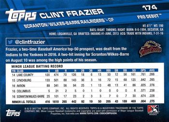 2017 Topps Pro Debut #174 Clint Frazier Back