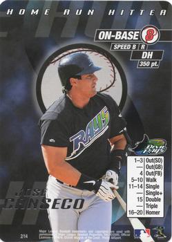 2000 MLB Showdown Unlimited - Home Run Hitter #2 Jose Canseco Front