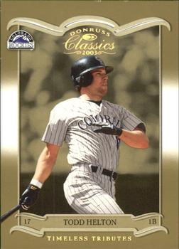 2003 Donruss Classics - Timeless Tributes #92 Todd Helton Front