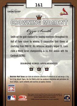 2003 Donruss Diamond Kings - Framed White (Bronze Foil) #161 Ozzie Smith Back