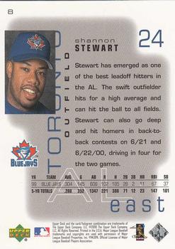 2000 Upper Deck Pros & Prospects #8 Shannon Stewart Back