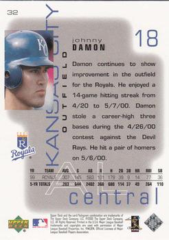 2000 Upper Deck Pros & Prospects #32 Johnny Damon Back