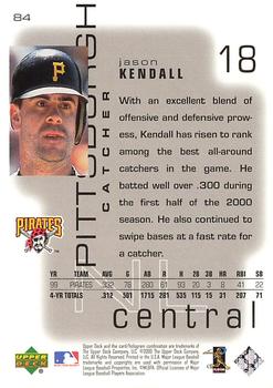 2000 Upper Deck Pros & Prospects #84 Jason Kendall Back