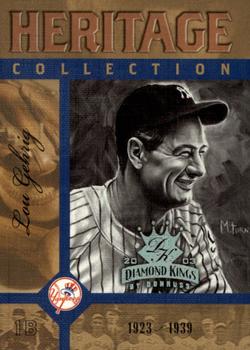 2003 Donruss Diamond Kings - Heritage Collection #HC-2 Lou Gehrig Front