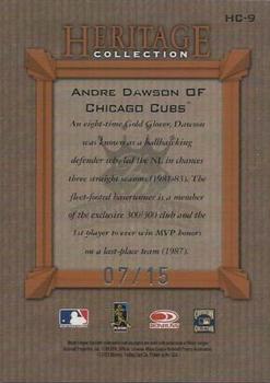 2003 Donruss Diamond Kings - Recollection Collection 2 #HC-9 Andre Dawson Back