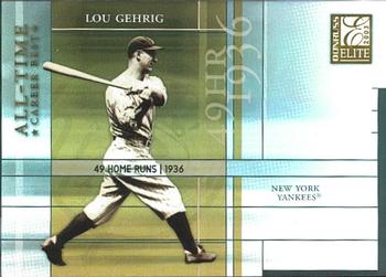 2003 Donruss Elite - All-Time Career Best #AT-4 Lou Gehrig Front