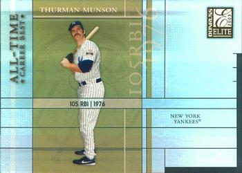 2003 Donruss Elite - All-Time Career Best #AT-5 Thurman Munson Front