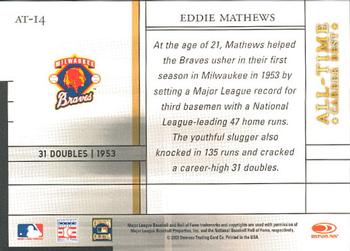 2003 Donruss Elite - All-Time Career Best #AT-14 Eddie Mathews Back