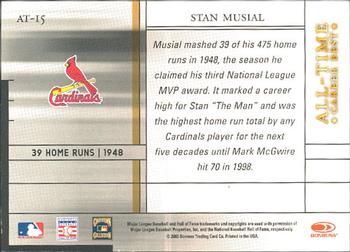 2003 Donruss Elite - All-Time Career Best #AT-15 Stan Musial Back