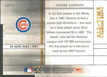 2003 Donruss Elite - All-Time Career Best #AT-25 Andre Dawson Back