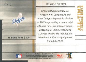 2003 Donruss Elite - All-Time Career Best #AT-39 Shawn Green Back