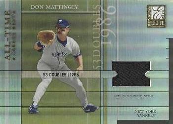 2003 Donruss Elite - All-Time Career Best Materials #AT-8 Don Mattingly Front